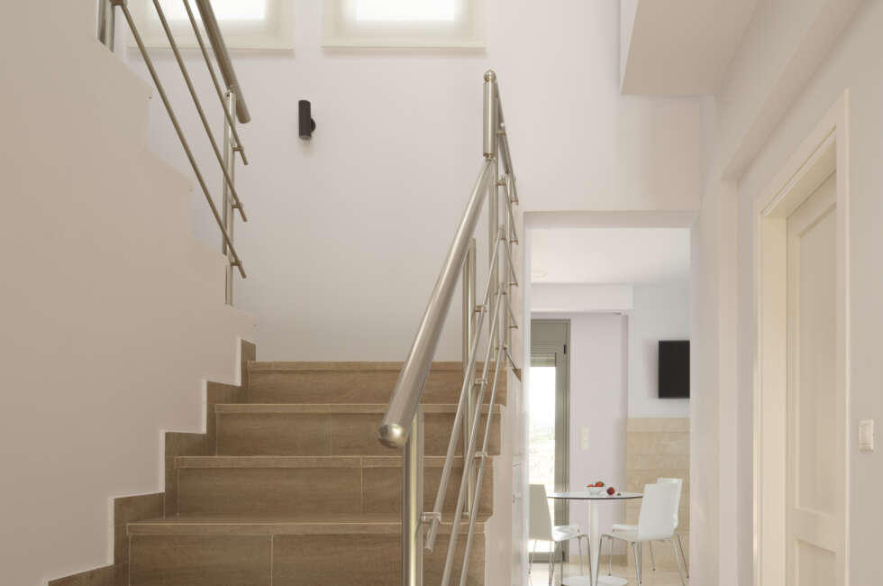 Stairs on the first floor.