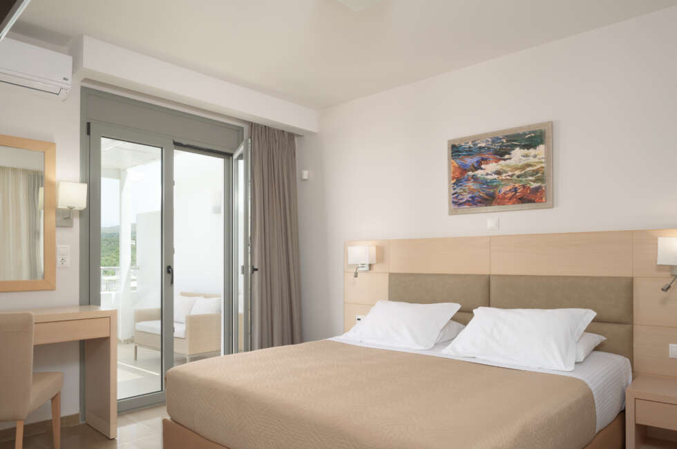The light and bright double bedroom.