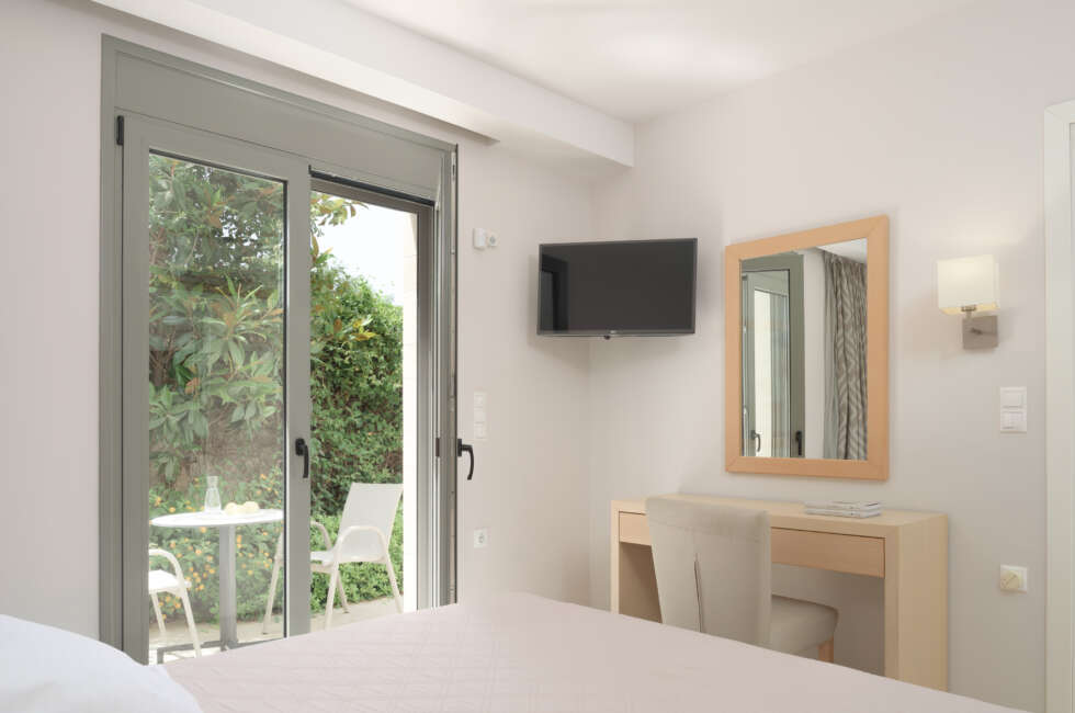 The king-size double bedroom sits on the ground floor.